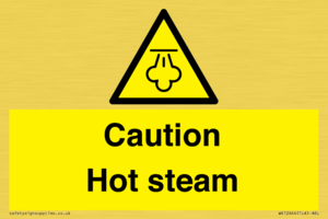 Caution Hot steam